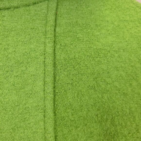 Vintage Hilary Radley Green Hooded Zippered Wool Coat Size Small - Picture 5 of 12